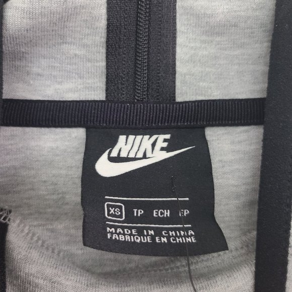 NWT Oversized Nike Tech Fleece Mock Neck Dress Women’s XS Heathered Gray - Picture 4 of 5